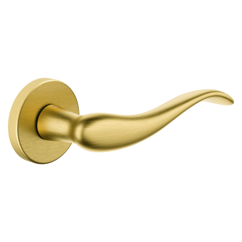 Ручка AIRONE на круглой розетке VIS матовая латунь